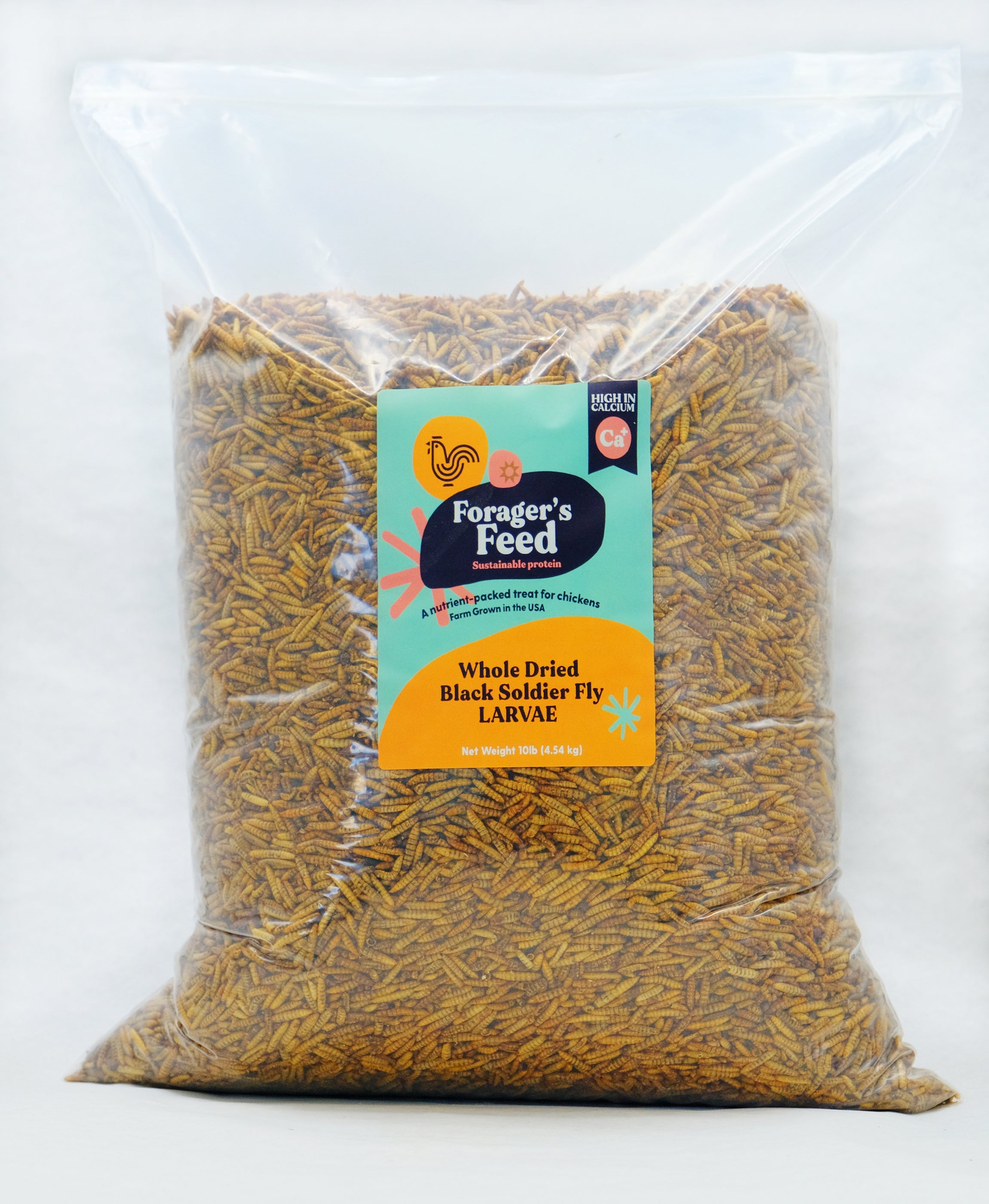 AquaNature Whole Dried Black Soldier Fly Larvae Treat - Food for Fish